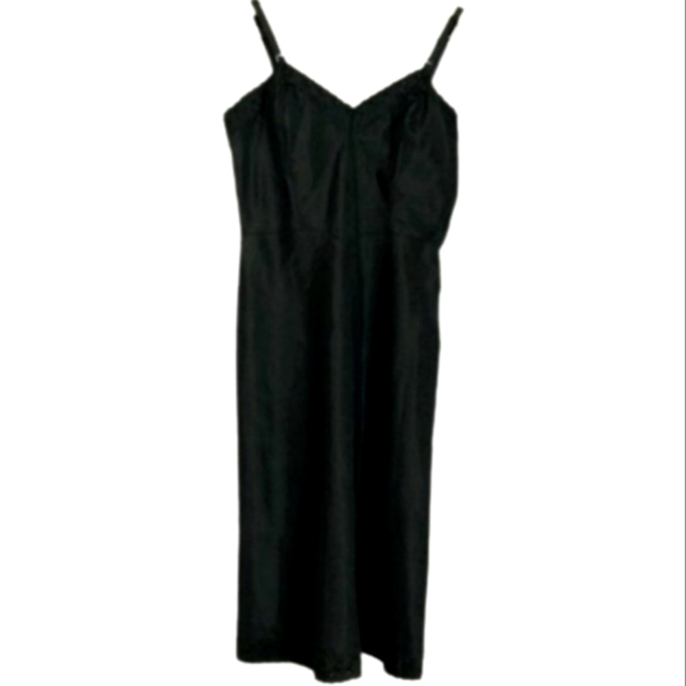 50s Glam Pinup Sexy Black Dress Slip Vintage Lingerie Barbizon Ariel Taffreda S